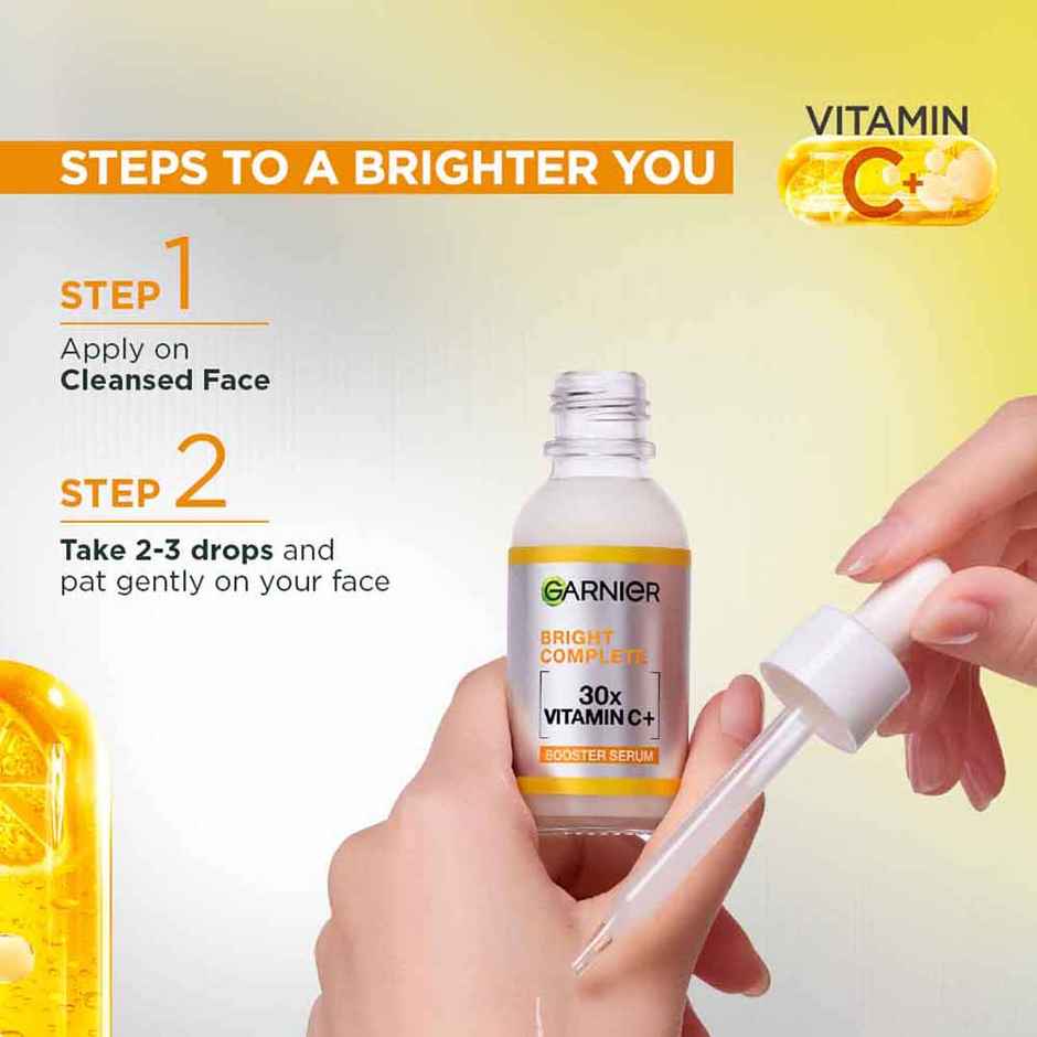 Garnier Vitamin C + Face Serum for Skin Brightening & Anti-Dark Spots