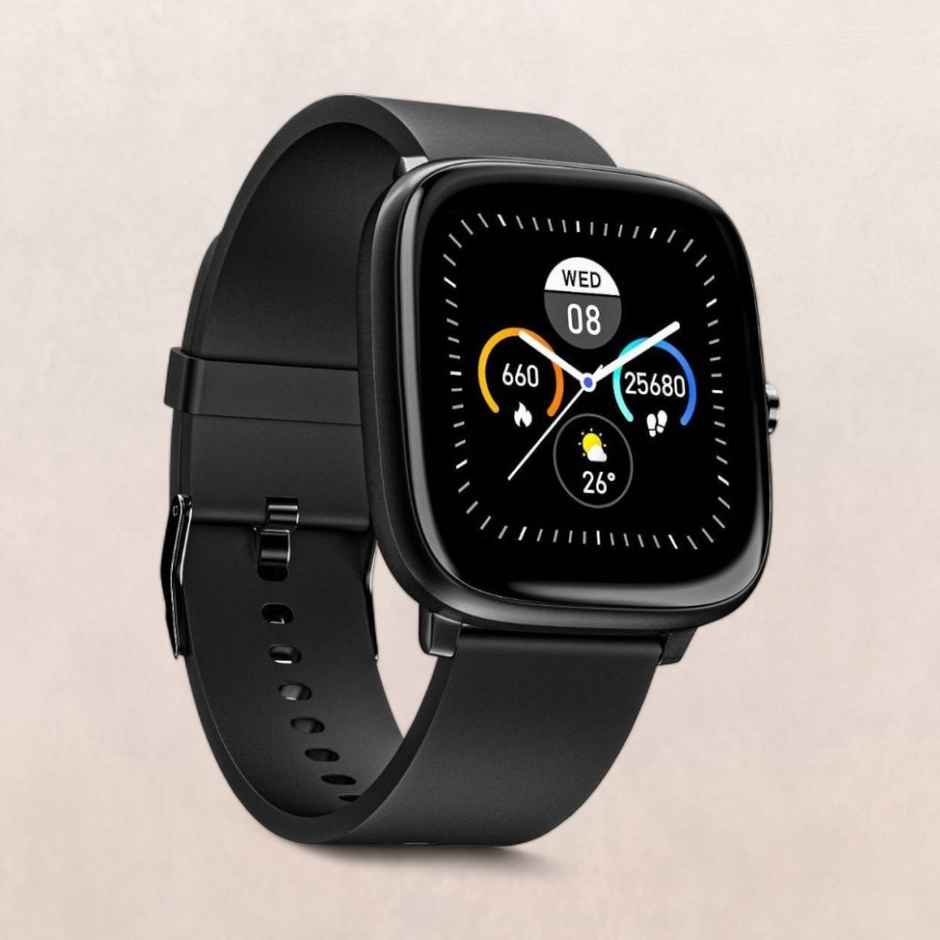 Noise Colorfit Qube Oxy Smartwatch | 1.4" Display | Multi-Sports Modes - Charcoal Black