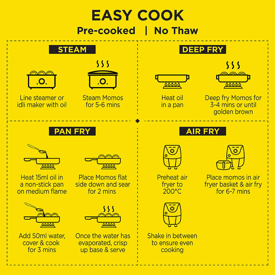 Prasuma Cheese & Chicken Momos, 24 pcs | Loaded with Cheese | Chicken, No Soya | No MSG or Palm Oil