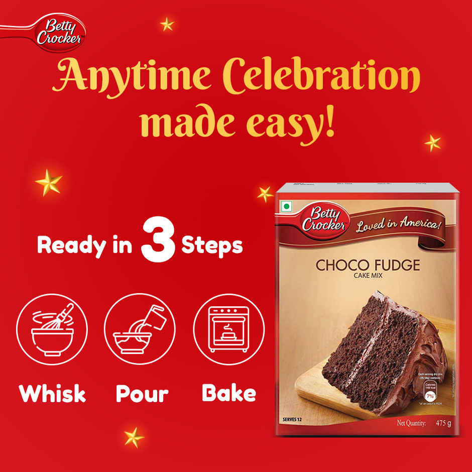 Betty Crocker Choco Fudge Instant Cake Mix Powder