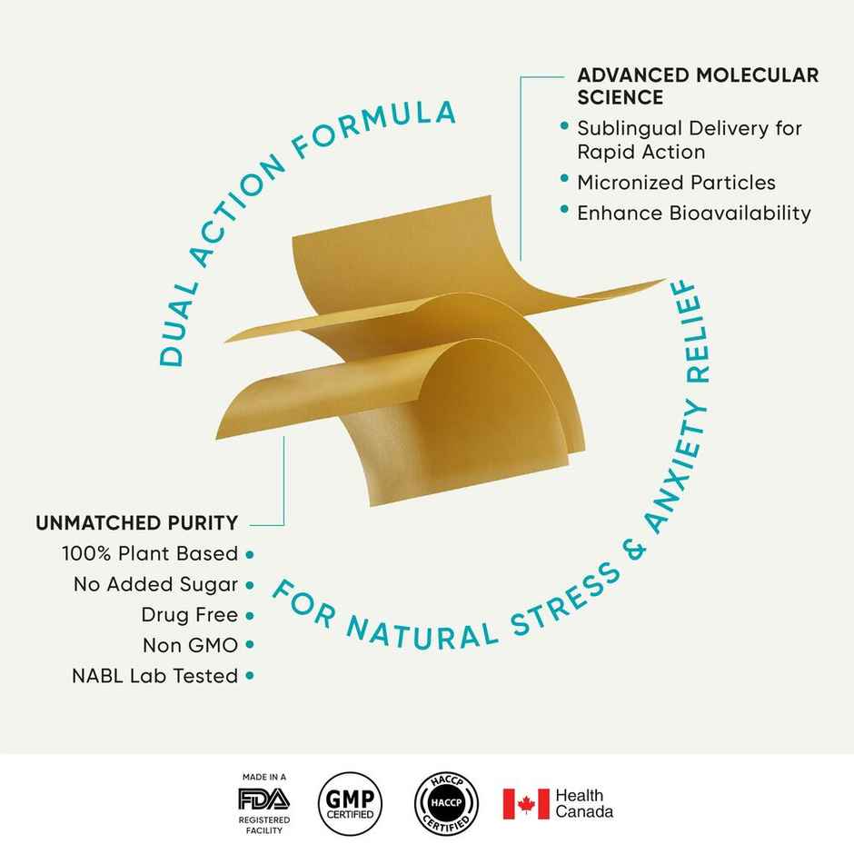 Wellbeing Nutrition Melts Calm & Relaxation Suntheanine L-theanine, Magnesium & Chamomile 30 Strips