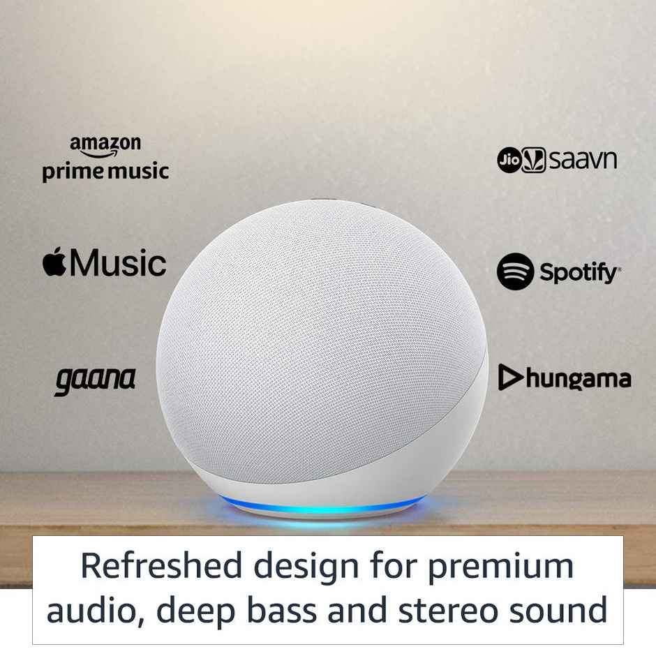 Amazon Echo (4Th Gen) | Premium Sound Powered By Dolby And Alexa (White)