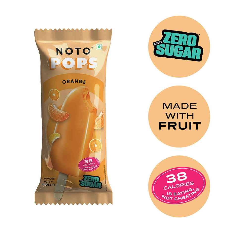 NOTO Orange Sugar Free, Guilt Free Popsicle
