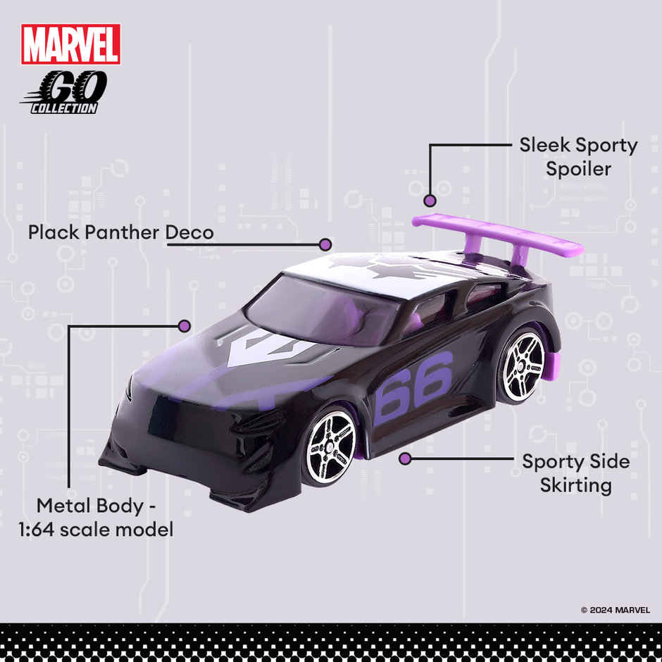 Hasbro Marvel Go | Black Panther - Diecast Toy Car