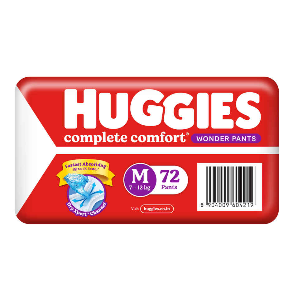 Huggies Wonder Pant Style Diaper | M | 72 pcs