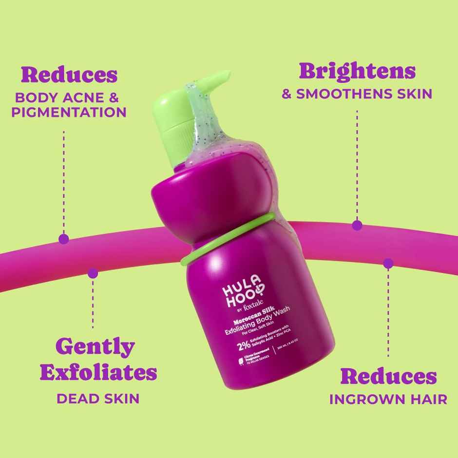 Hula Hoop Exfoliating Body Wash by Foxtale