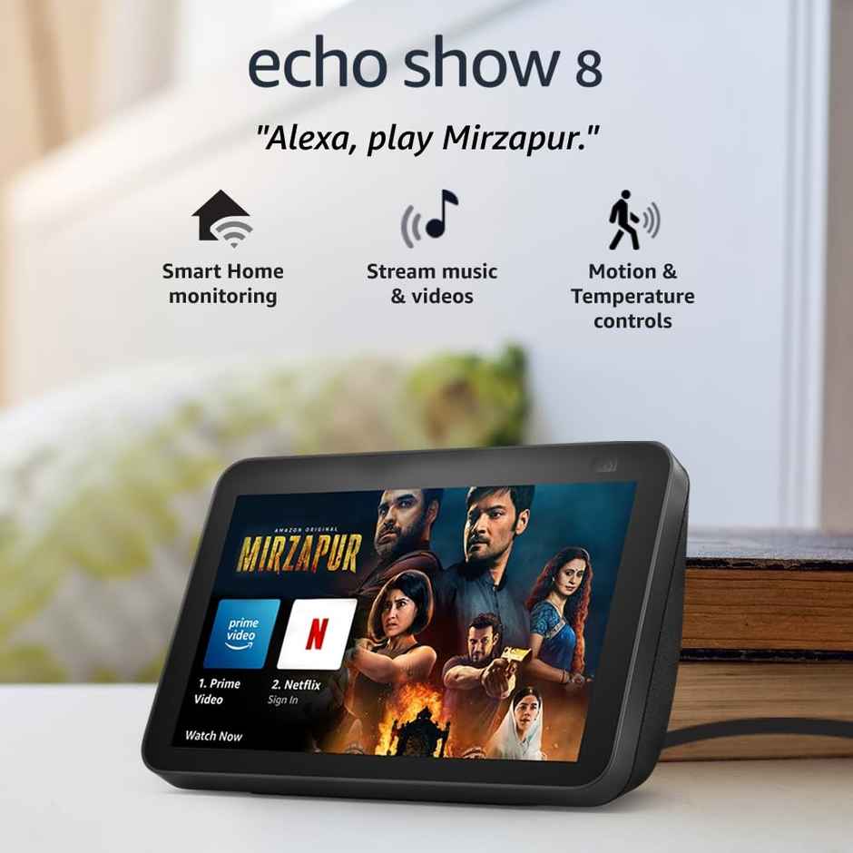 Amazon Echo Show 8 (2Nd Gen) - Smart Speaker With 8 Inch Hd Screen, Stereo Sound (Black)