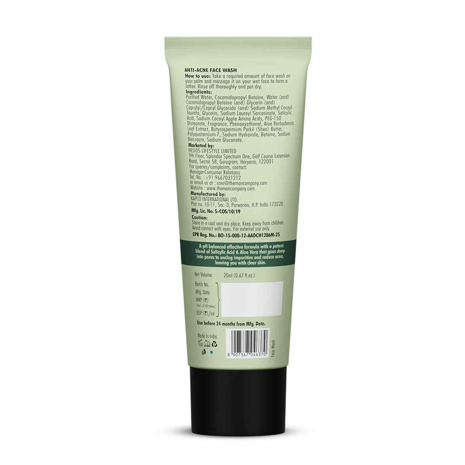 The Man Company Anti Acne Face Wash with Salicylic Acid