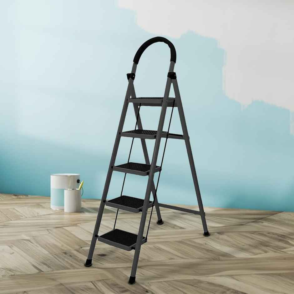 Cheston Apex Series 5 Step Steel Ladder Black
