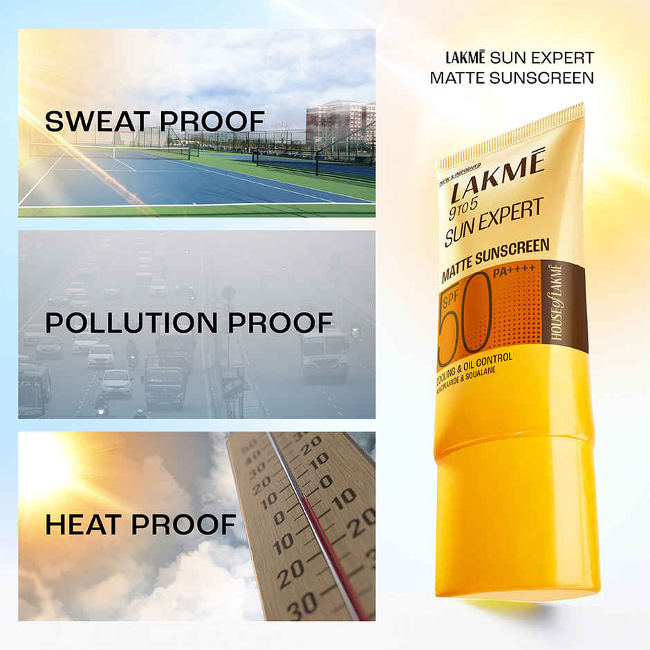 Lakme Matte Sunscreen SPF 50 PA+++ UVA|B Protection