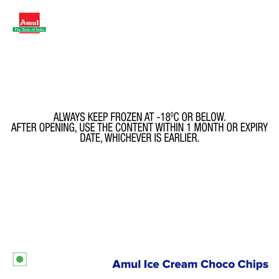 Amul Choco Chips Ice Cream Tub