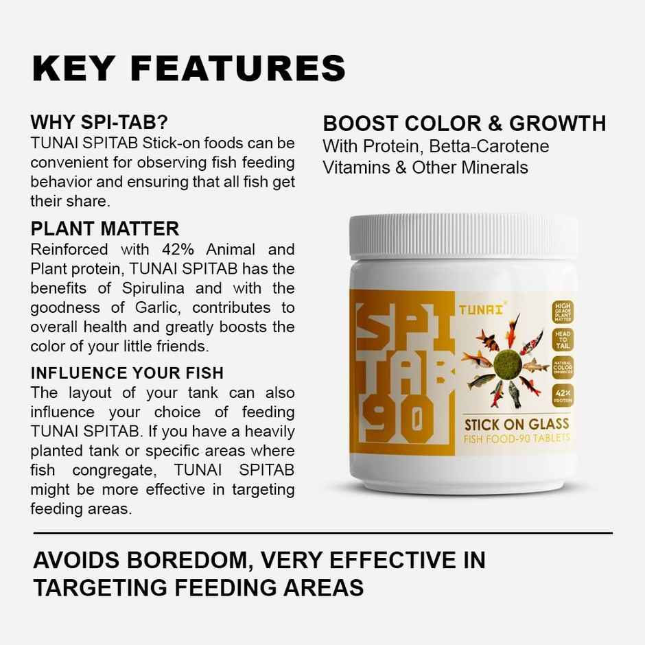 Tunai Spitab-90 Stick On Glass Fish Food