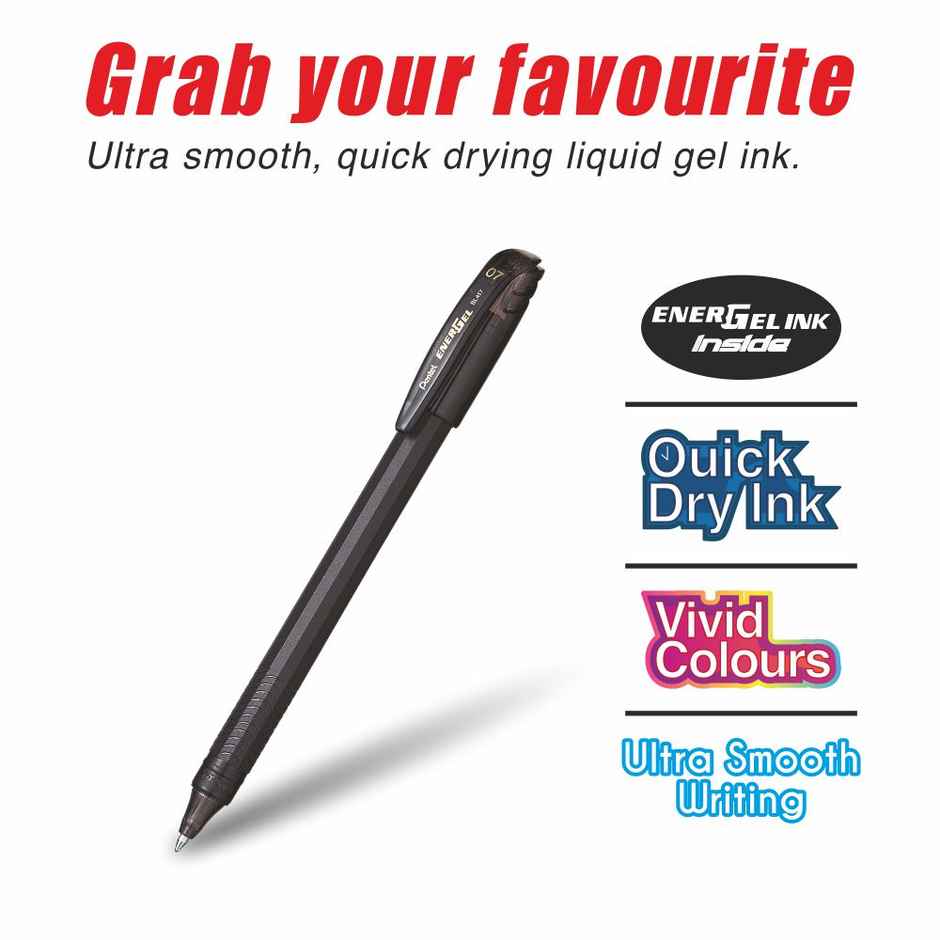 Pentel BL417 Energel Pouch Single Black Ink