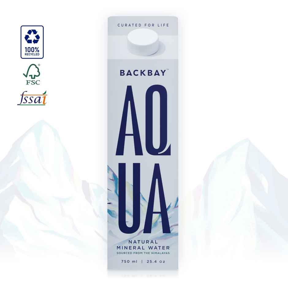 Backbay Aqua Himalayan Mineral Water | Naturally Occurring Electrolytes | Eco-Friendly | Hydrating