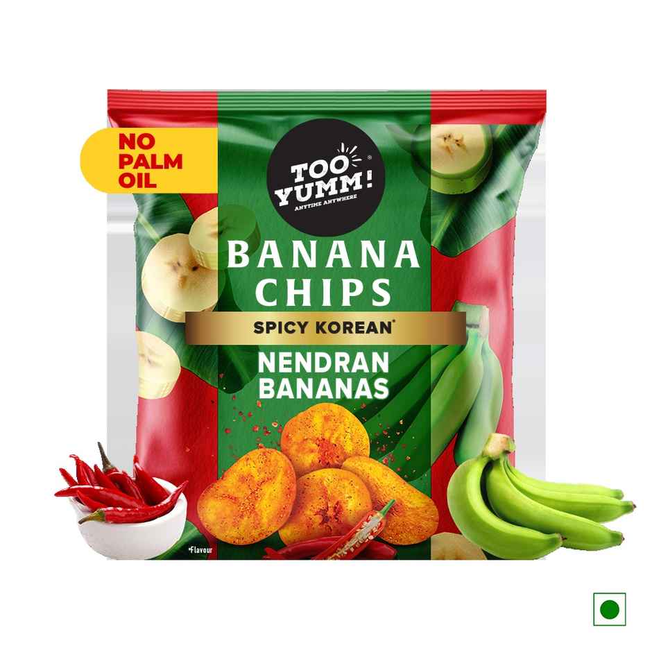 Too Yumm! Spicy Korean Banana Chips | Made with Nendran bananas | No Palm Oil | Pure Veg