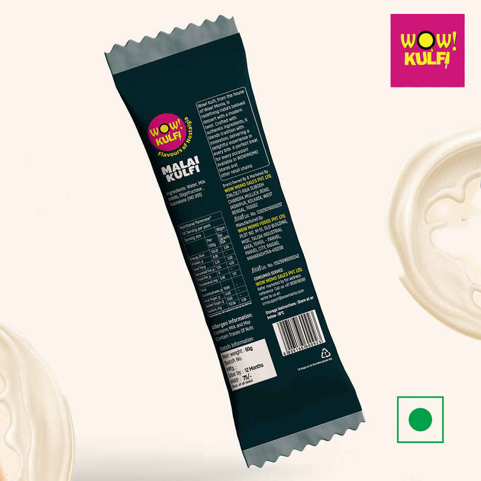 Wow! Malai Kulfi - Sugar Free