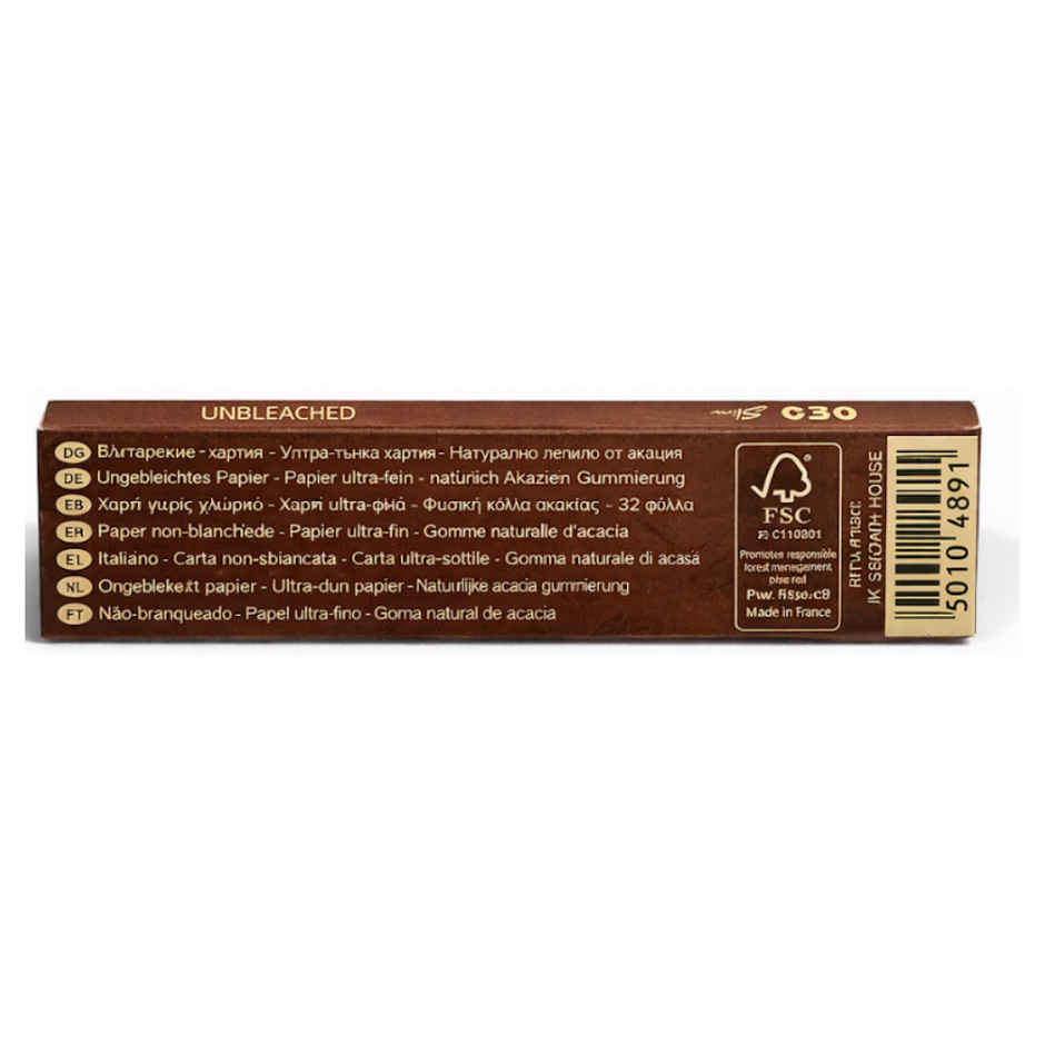 OCB Virgin Brown Rolling Paper | Ultra Thin King Size Slim Sheets