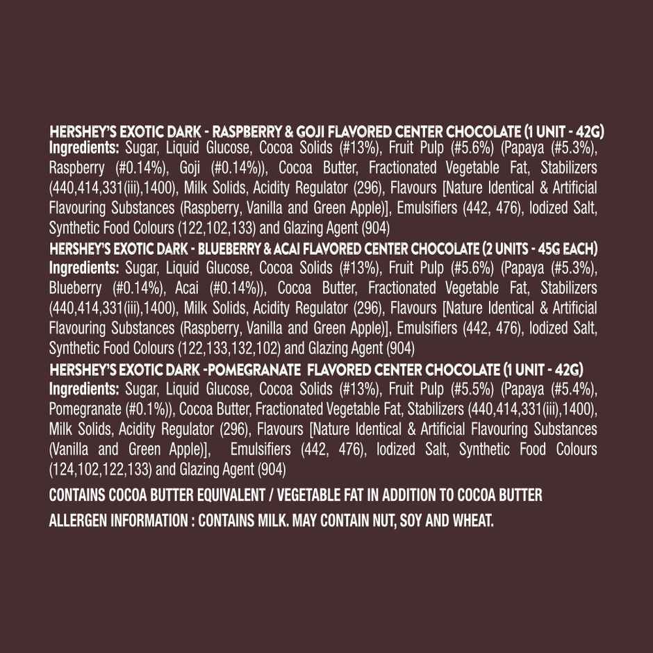 Hershey's Exotic Dark Gift Pack Combo