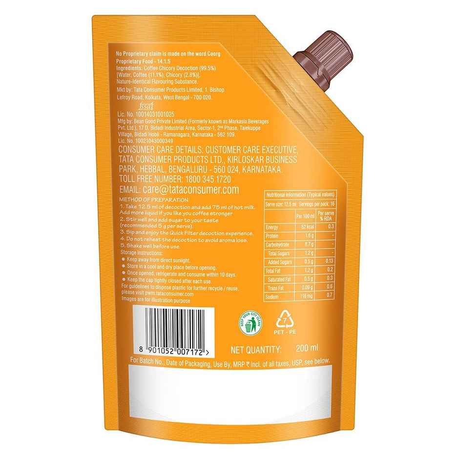 Tata Decoction Liquid Coorg Kaapi Filter Coffee