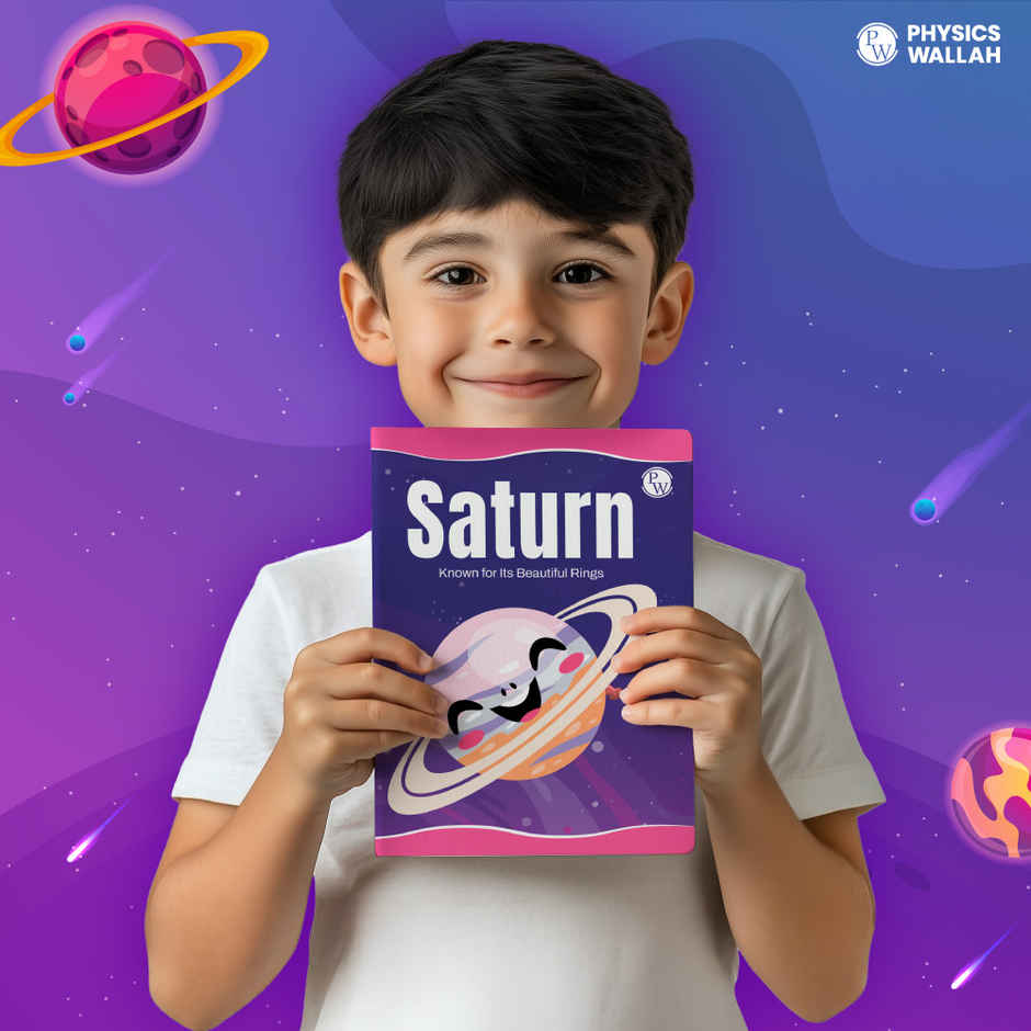 172 Pages Children Notebook | Double Line | Saturn