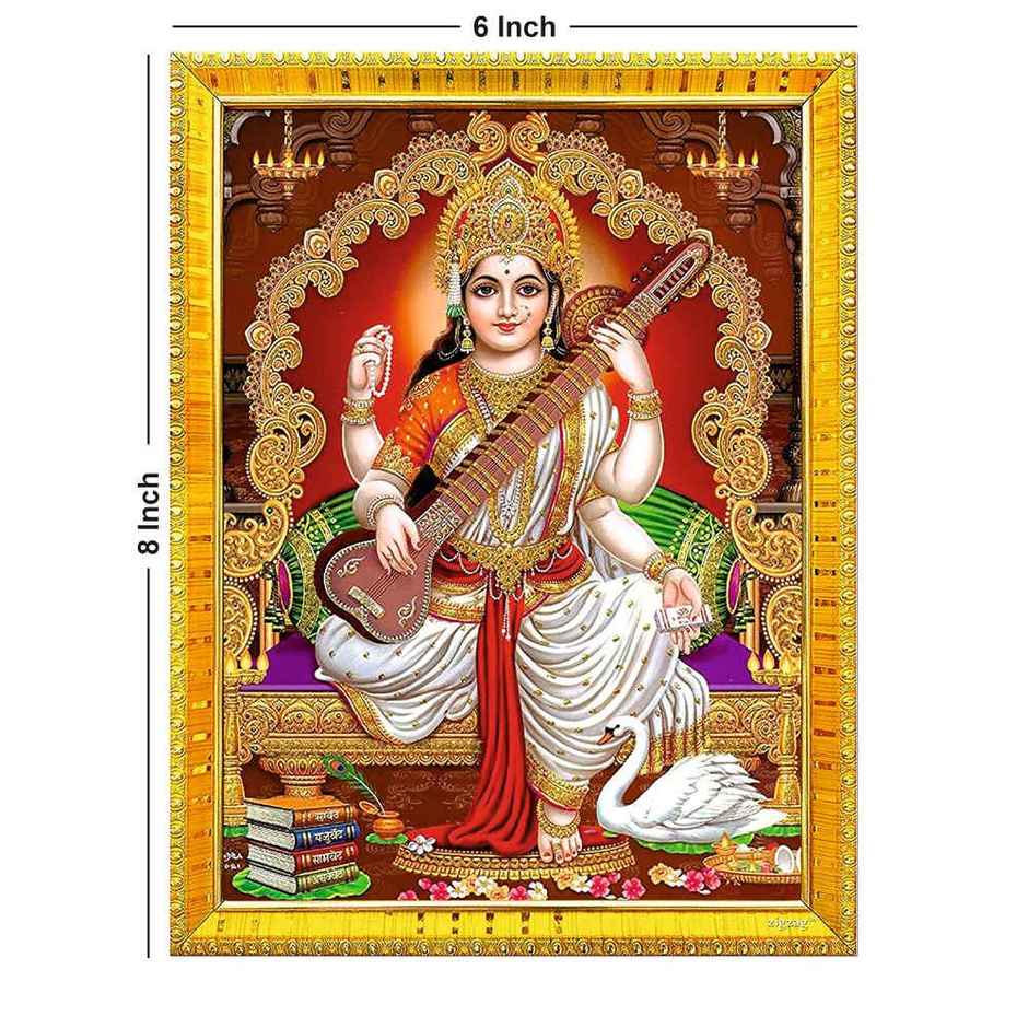 Goddess Saraswati Deity Photo | Divine Vibes