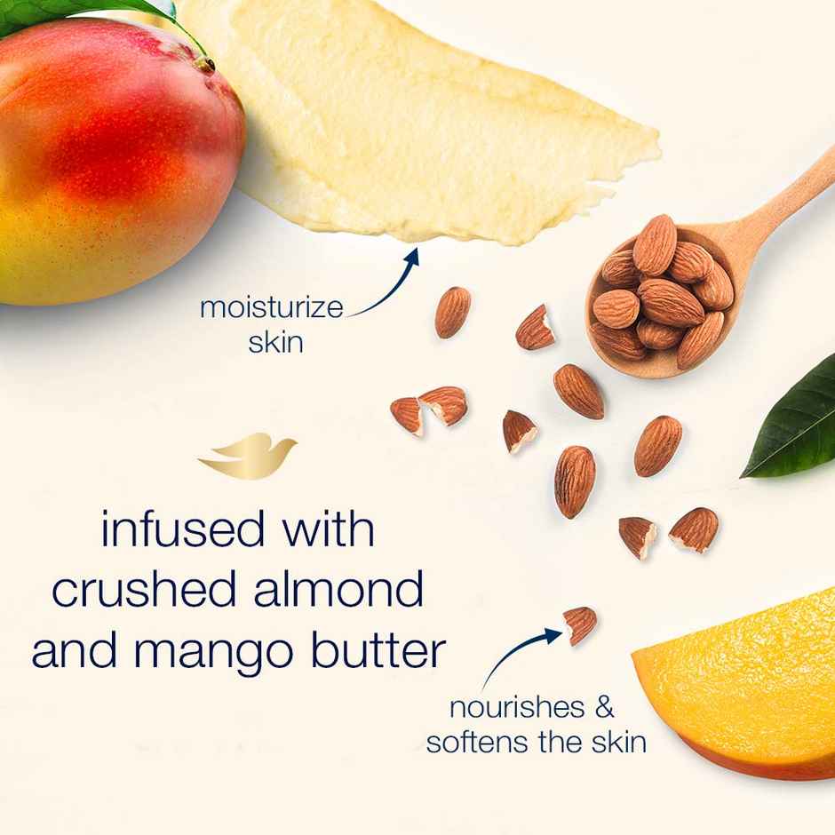 Dove Body Polish Scrub | Almond & Mango Butter | For Dry Skin | Get Soft & Smooth Skin