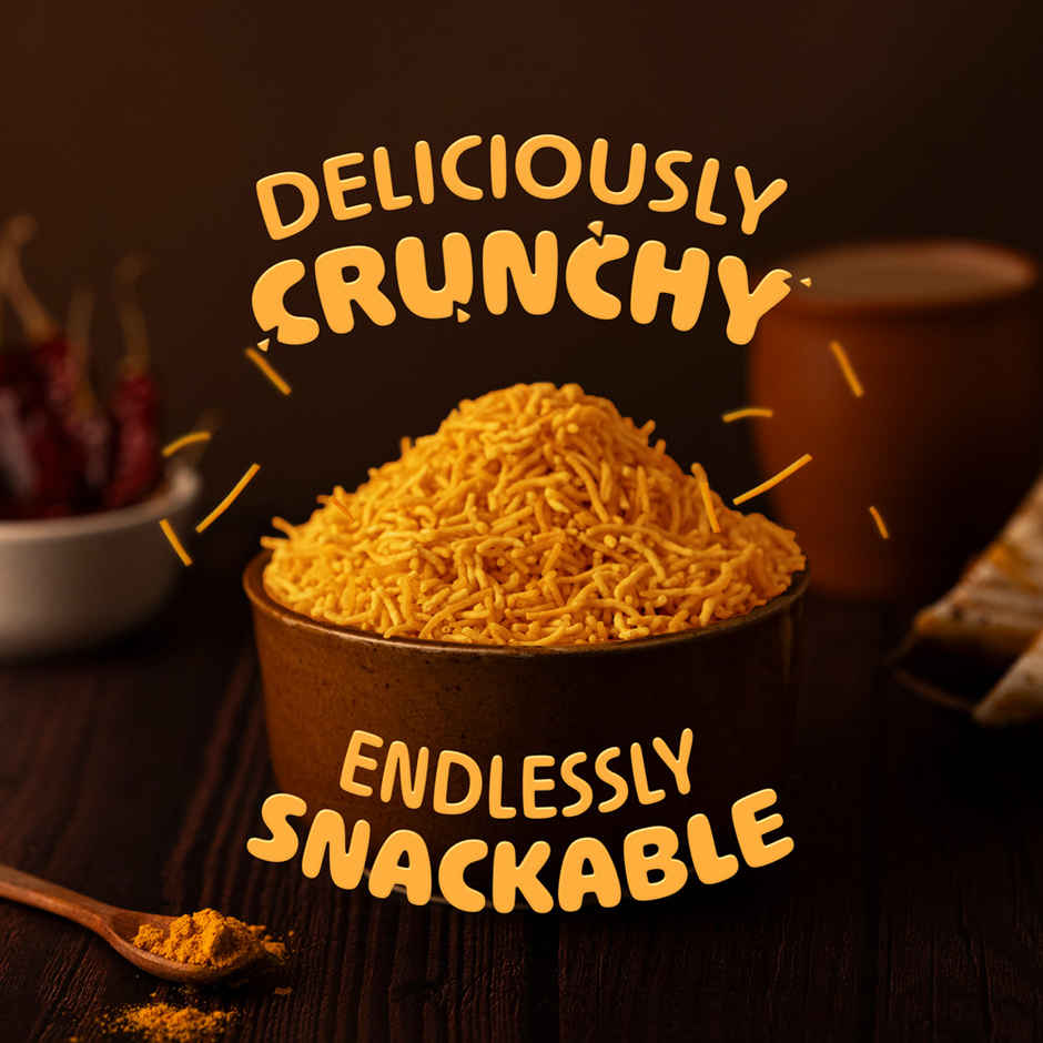 Too Yumm Bhujia Sev Snacks, 30% Less Saturated Fats, No Palm Oil Healthy Namkeen