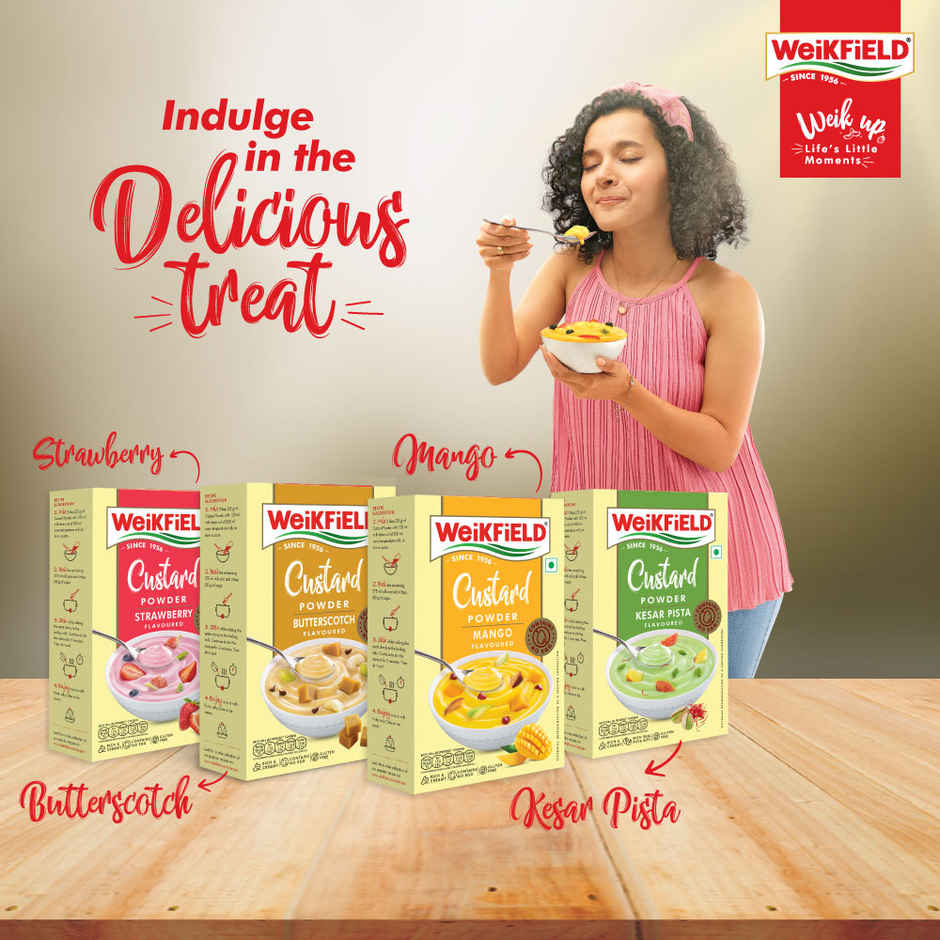 Weikfield Custard Powder Mango Flavoured Carton