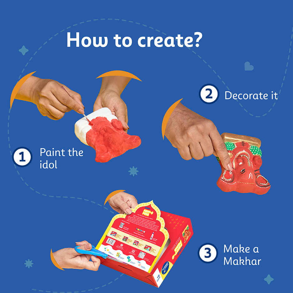 Eco-Friendly | Pidilite Ganesha Idol DIY Kit | Fevicreate