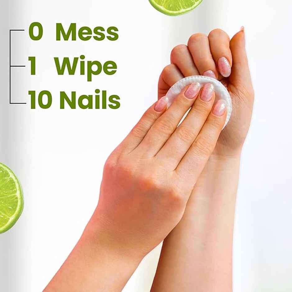 Bronson Professional Lemon Nail Polish Remover Wipes Nail Paint Remover with Fresh Lemon Fragrance