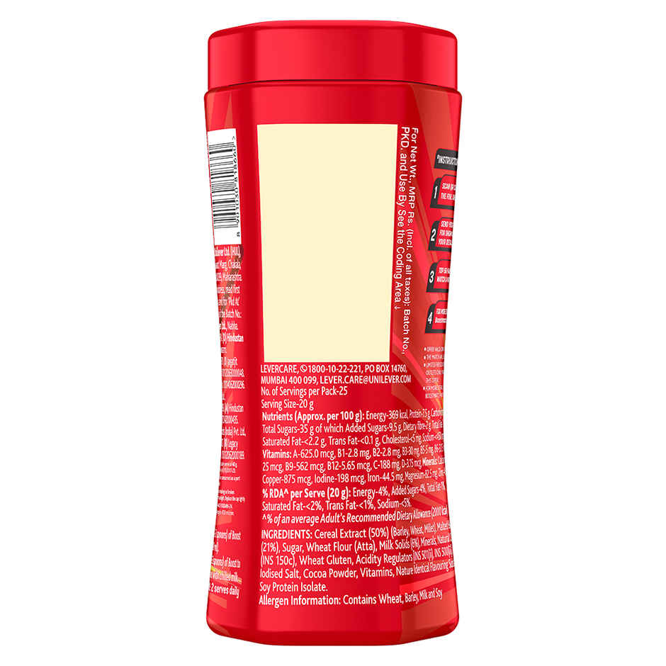 Boost Chocolate Malt Based Food Drink Mix | For 5+ years Kids