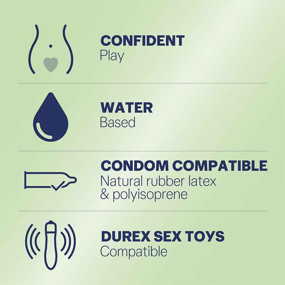 Durex Slide & Ride Stroker (1pc) & Durex Naturals Intimate Lubricant Gel (100ml) Combo 