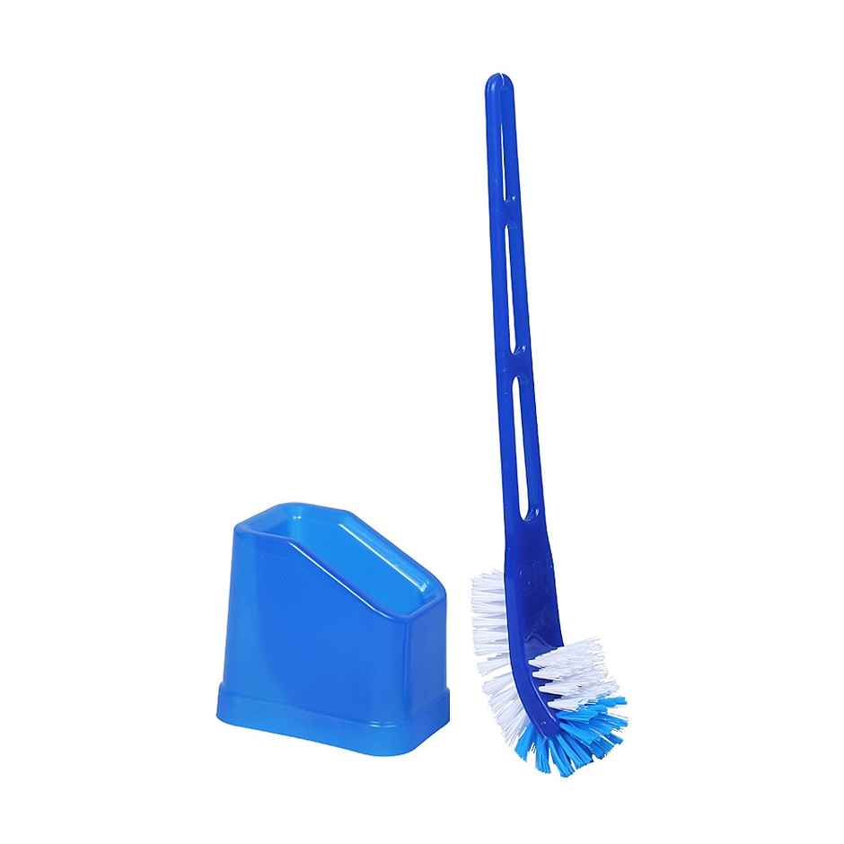 HIC Double Hockey Toilet Brush With Container - Assorted