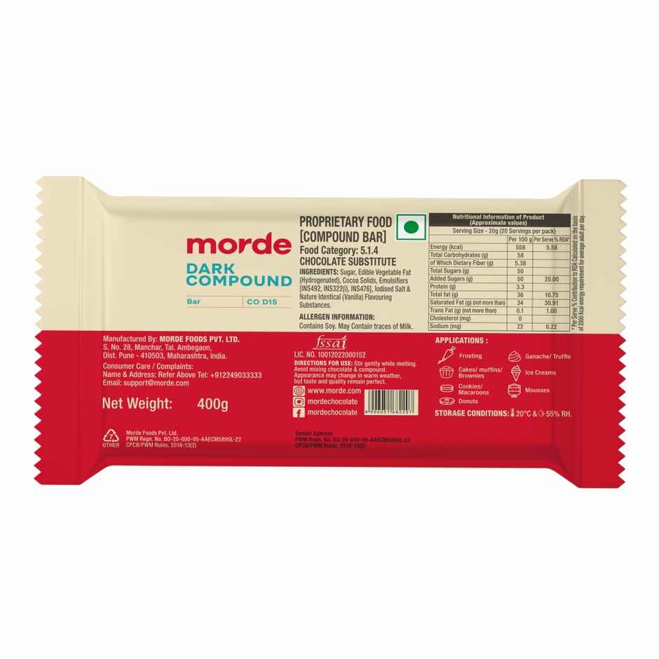 Morde Dark Compound | Suitable for Professional Baking | Morde