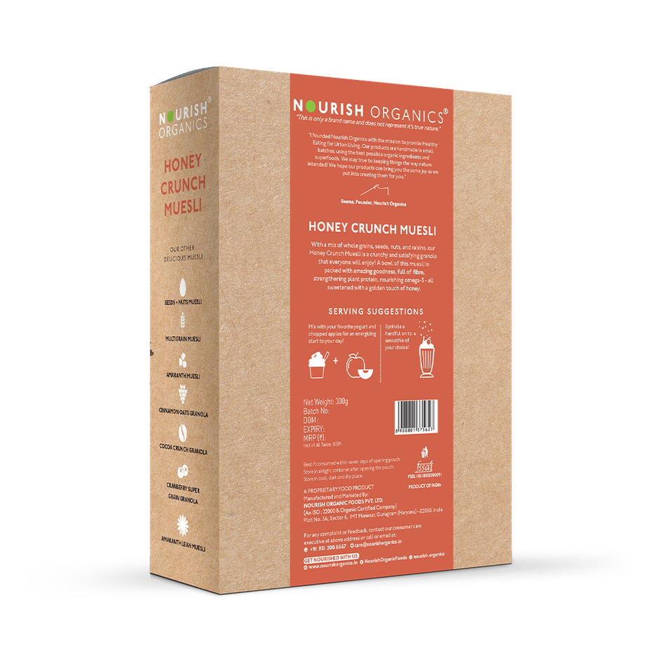 Nourish Organics Honey Crunch Muesli