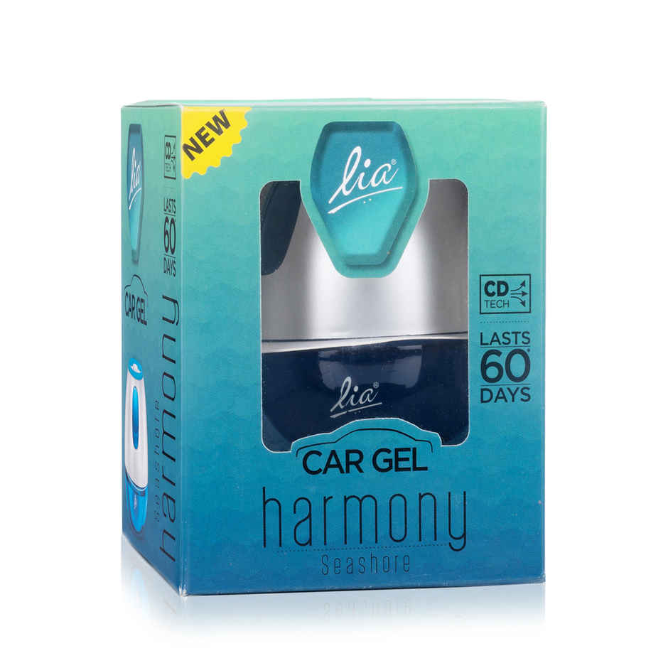 Lia Sea Shore Car Gel | Long Lasting Air Freshener for Car | From House of Cycle