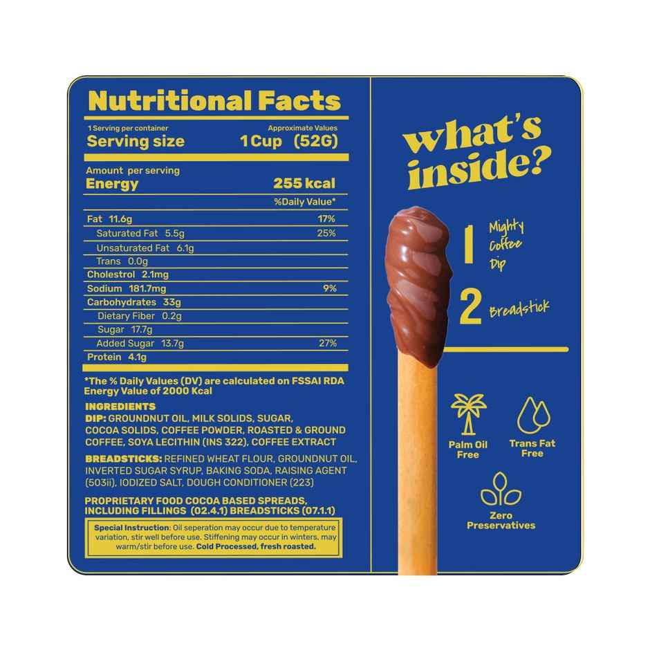 Beanly Mighty Coffee Spread with Breadsticks Combo