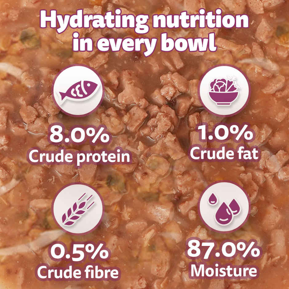 Whiskas Tasty Mix Adult Chicken with Salmon, Wakame Seaweed in Gravy Wet Cat Food