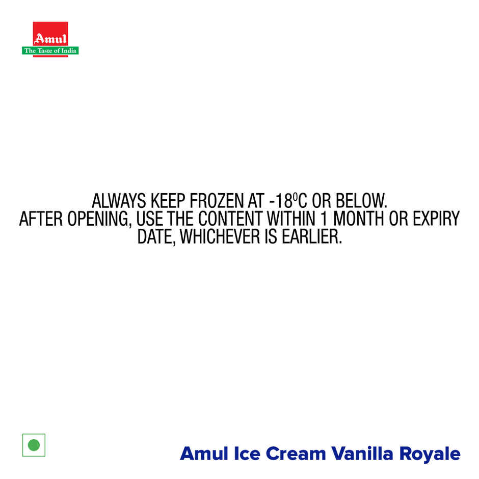 Amul Vanilla Icecream Tub