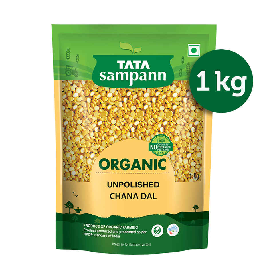 Tata Sampann Organic Unpolished Chana Dal
