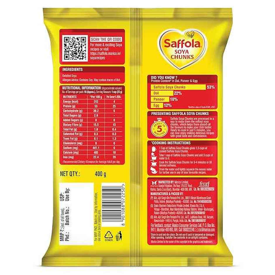 Saffola Mealmaker Soya Chunks Pouch