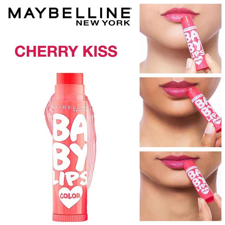 Maybelline New York Baby Lips Color Lip Balm with SPF 11 Up To 24H Moisture - Cherry Kiss