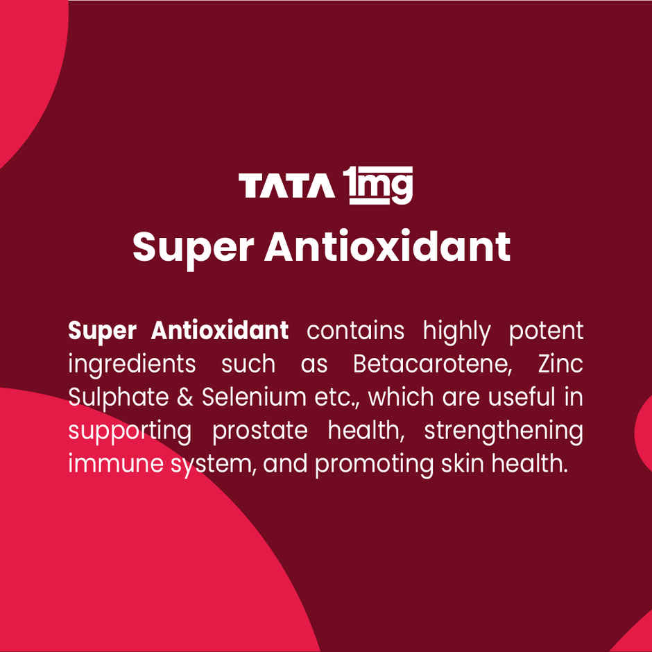 Tata 1mg Super Antioxidant Multiminerals Betacarotene Zinc Sulphate Selenium Supplement