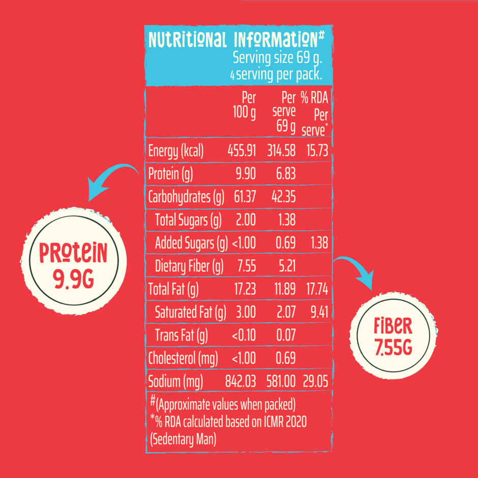 WickedGud Whole Wheat Curry Noodles | No Maida | No Palm Oil | Source of Protein