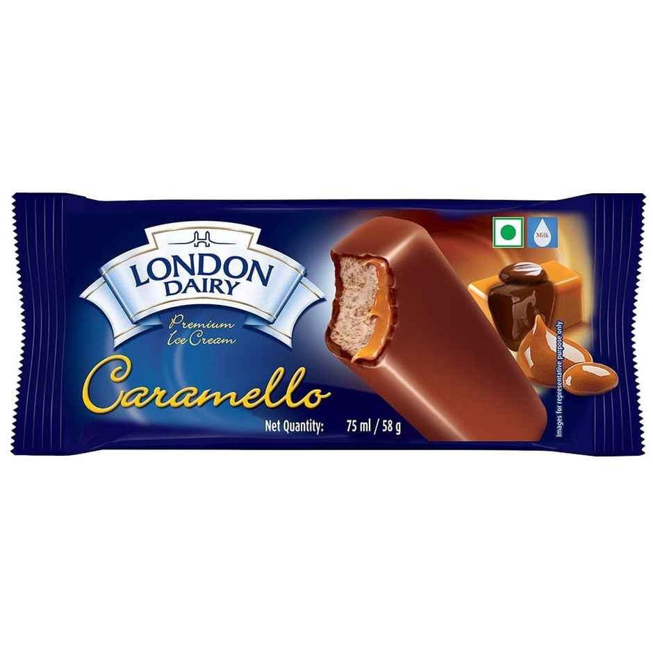 London Dairy Caremello Stickles Bar Ice Cream Stick