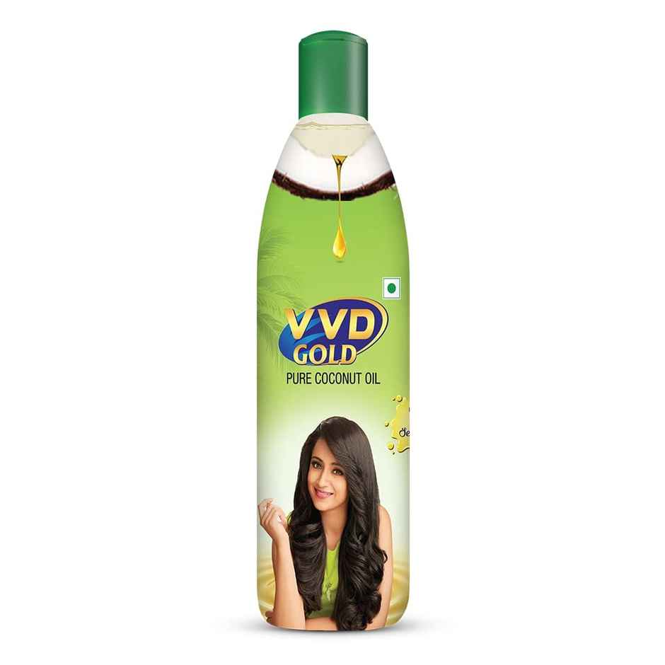 Vvd Gold Pure Coconut Hair Oil Bottle