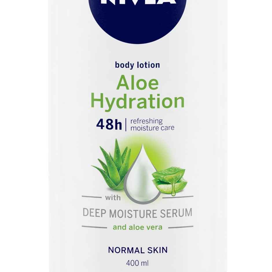 NIVEA Aloe Protection Body Lotion SPF 15|Aloe Vera Extracts & Deep Moisture Serum|Men & Women