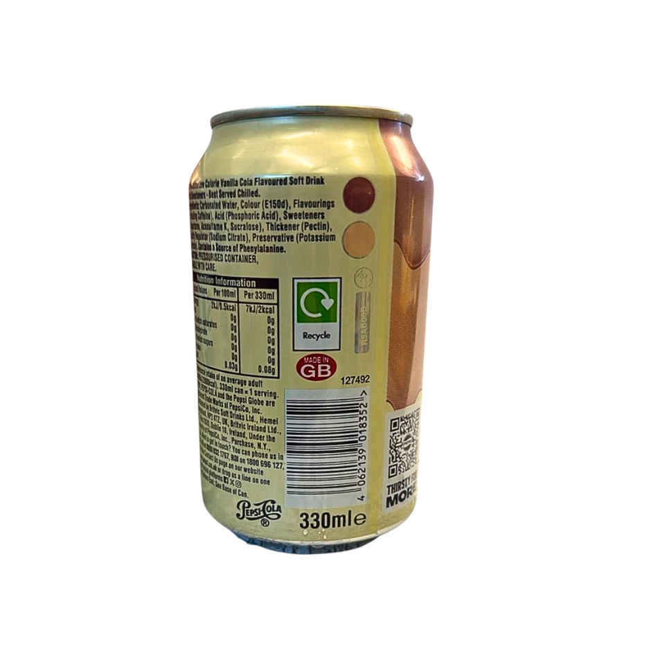 Pepsi UK Zero Sugar Cream Soda | Cold Drink