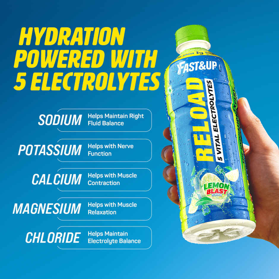 Fast&Up Reload Low Sugar Energy Drink - Tasty Lemon Blast Combo