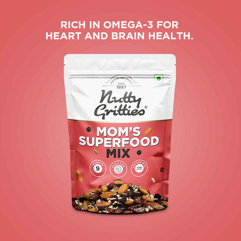 Nutty Gritties Mom's Trail Mix - High Protein, Omega-3, Energy Boost